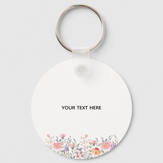 Create Your Own Floral  Key Ring (Front)