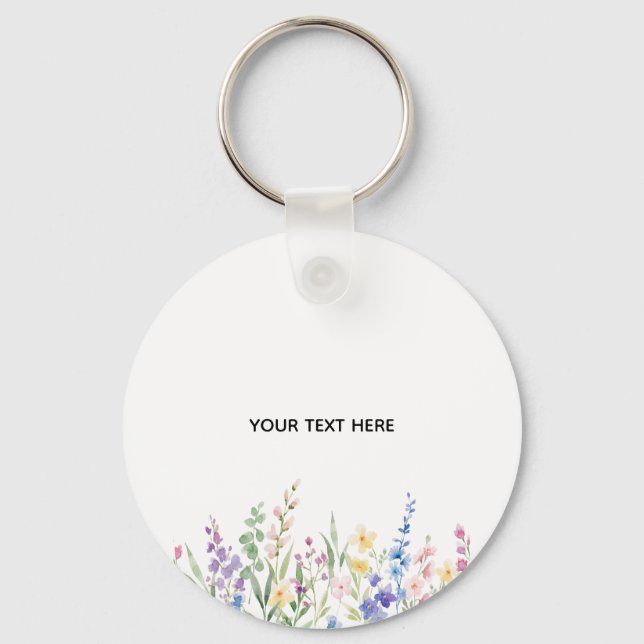Create Your Own Floral  Key Ring (Front)