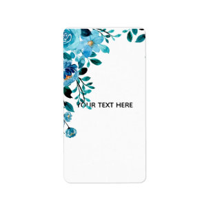 Create Your Own Floral Label