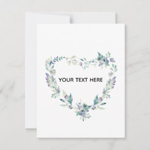 Create Your Own Floral Love Border Card