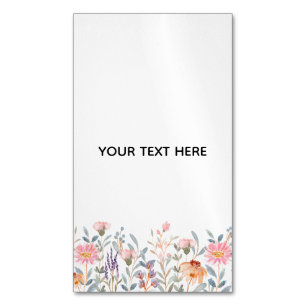 Create Your Own Floral Magnetic Business Card