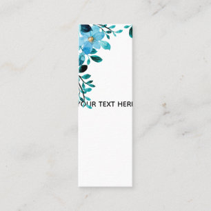 Create Your Own Floral Mini Business Card