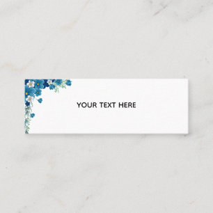 Create Your Own Floral Mini Business Card