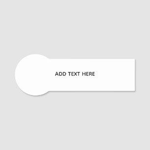 Create Your Own Floral Name Tag