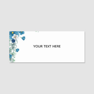 Create Your Own Floral Name Tag