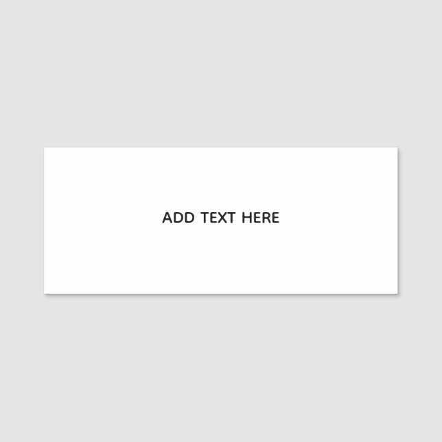 Create Your Own Floral  Name Tag (Front)