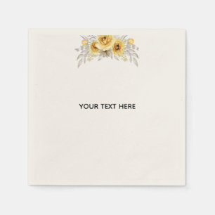 Create Your Own Floral Napkin