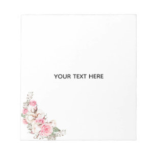 Create Your Own Floral Notepad
