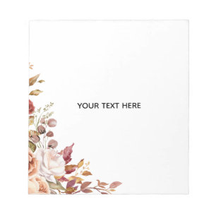 Create Your Own Floral Notepad