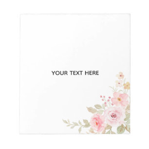 Create Your Own Floral Notepad