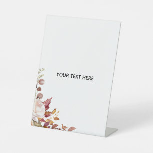 Create Your Own Floral Pedestal Sign