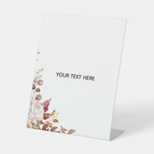 Create Your Own Floral Pedestal Sign