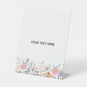 Create Your Own Floral Pedestal Sign