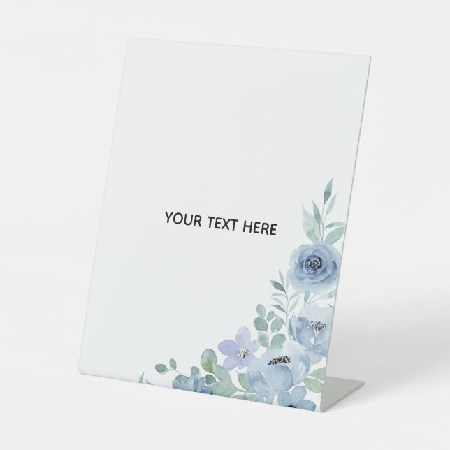 Create Your Own Floral  Pedestal Sign (Front)