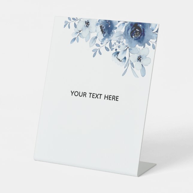 Create Your Own Floral Pedestal Sign (Front)