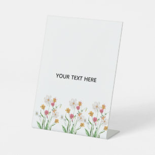 Create Your Own Floral Pedestal Sign