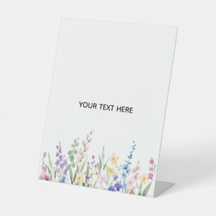 Create Your Own Floral Pedestal Sign
