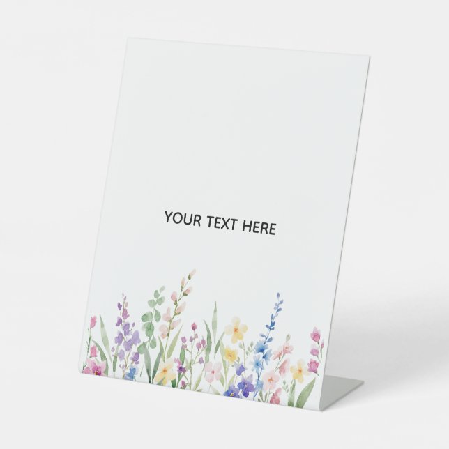 Create Your Own Floral Pedestal Sign (Front)