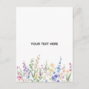 Create Your Own Floral Postcard