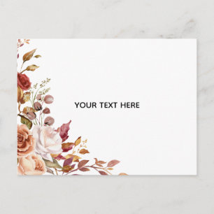 Create Your Own Floral Postcard