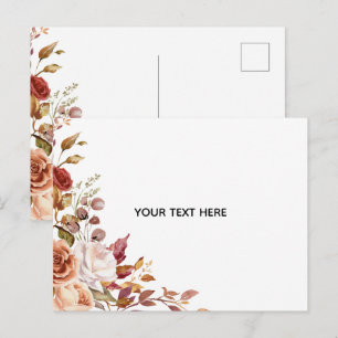 Create Your Own Floral Postcard