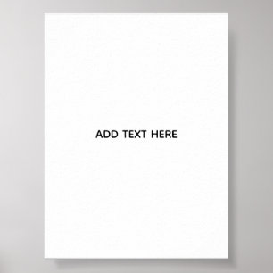 Create Your Own Floral  Poster