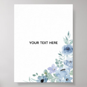 Create Your Own Floral  Poster