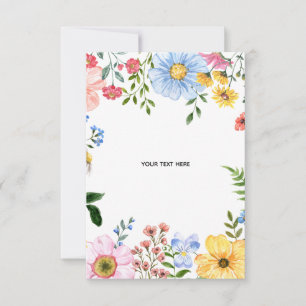 Create Your Own floral Response Card