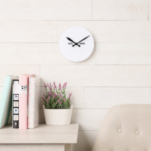 Create Your Own Floral Round Clock