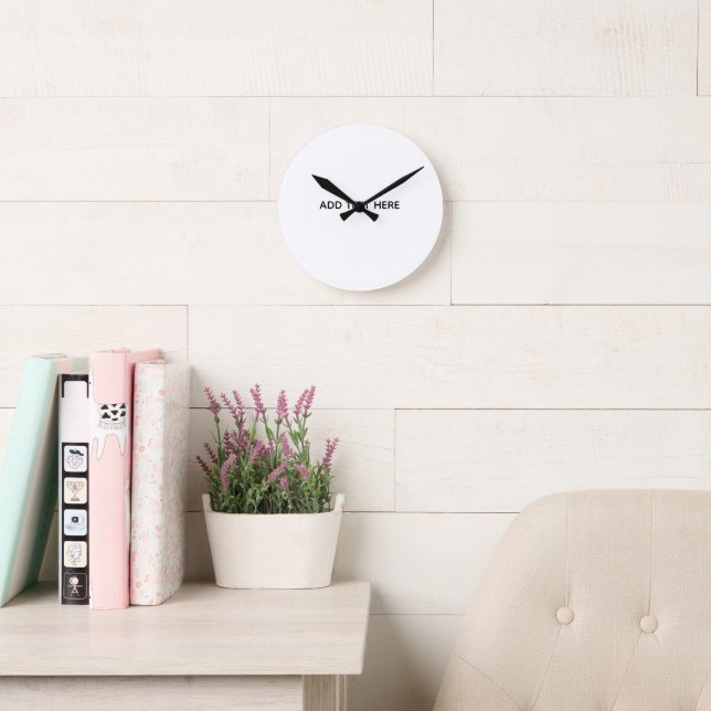 Create Your Own Floral  Round Clock (Reading Room)