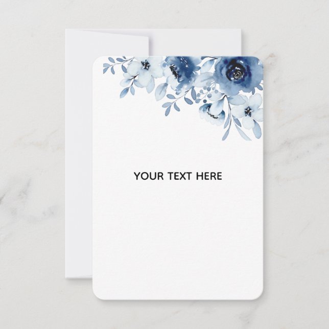 Create Your Own Floral RSVP Card (Front)