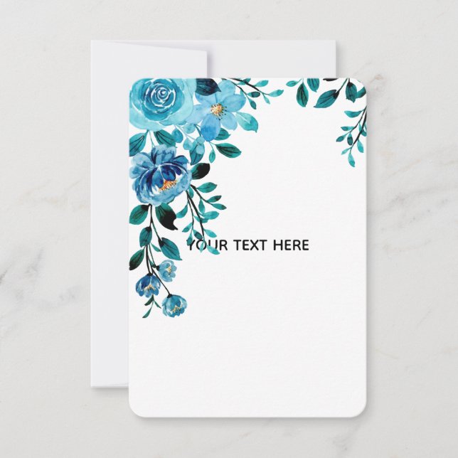 Create Your Own Floral RSVP Card (Front)