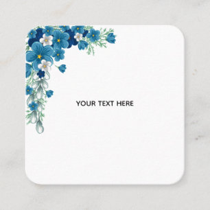 Create Your Own Floral Square Business Card