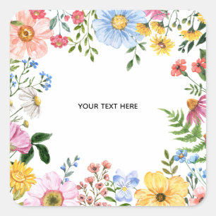 Create Your Own floral Sticker