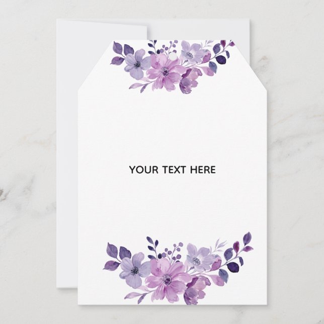 Create Your Own Floral Thank You Card (Front)