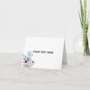 Create Your Own Floral Thank You Card