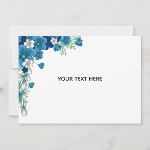 Create Your Own Floral Thank You Card