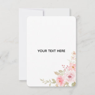Create Your Own Floral Thank You Card