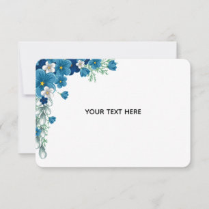 Create Your Own Floral Thank You Card