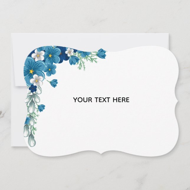 Create Your Own Floral Thank You Card (Front)