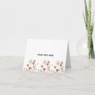 Create Your Own Floral Thank You Card