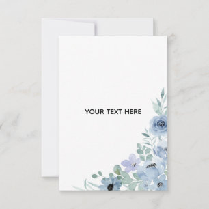 Create Your Own Floral  Thank You Card