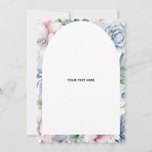 Create Your Own floral Thank You Card