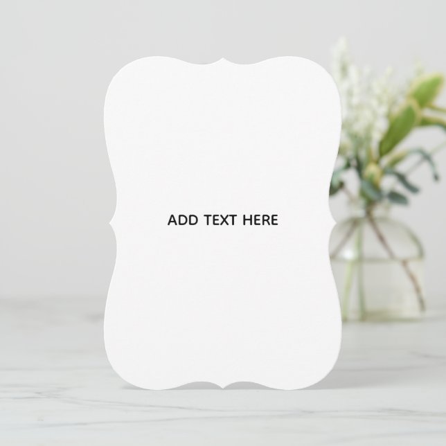 Create Your Own Floral  Thank You Card (Standing Front)