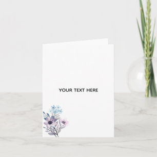 Create Your Own Floral Thank You Card