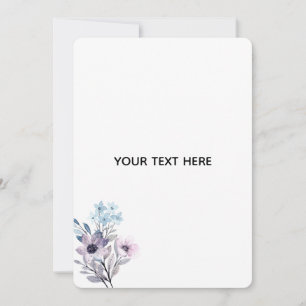 Create Your Own Floral Thank You Card