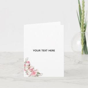 Create Your Own Floral Thank You Card