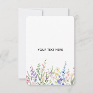 Create Your Own Floral Thank You Card
