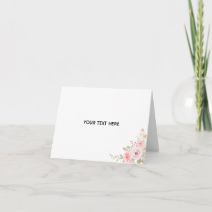 Create Your Own Floral Thank You Card