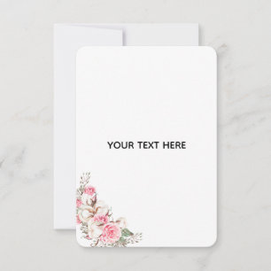 Create Your Own Floral Thank You Card